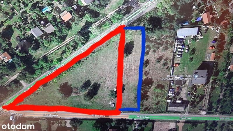 Działka budowlana o pow. 2500 m2 w Aleksandrowie Ł