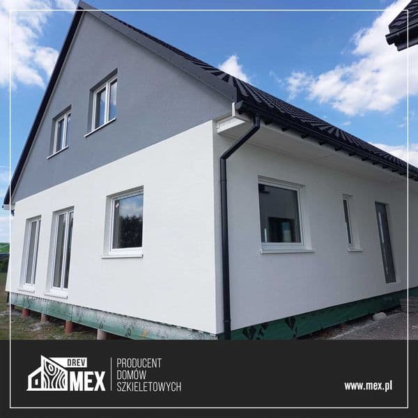 Dom szkieletowy z ekspozycji 160 m2