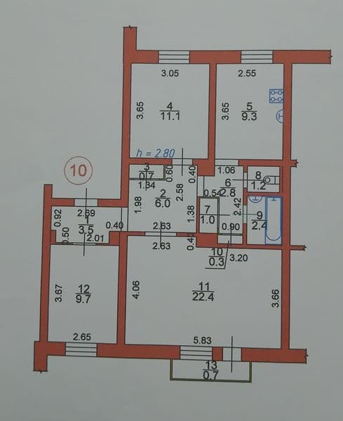 Подається 3 кімнатна квартира