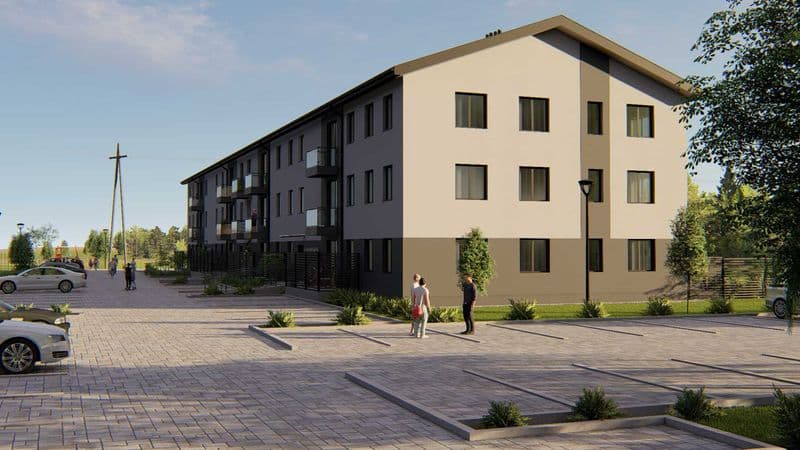 2 pokoje, mieszkanie L11, p. II, 34,72 m2 Os. Konopnicka