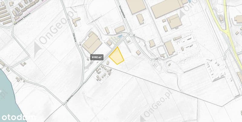 Sprzedam działkę - 6200 m2 MPZP USŁUGOWA UZBROJONA 0 prowizji!