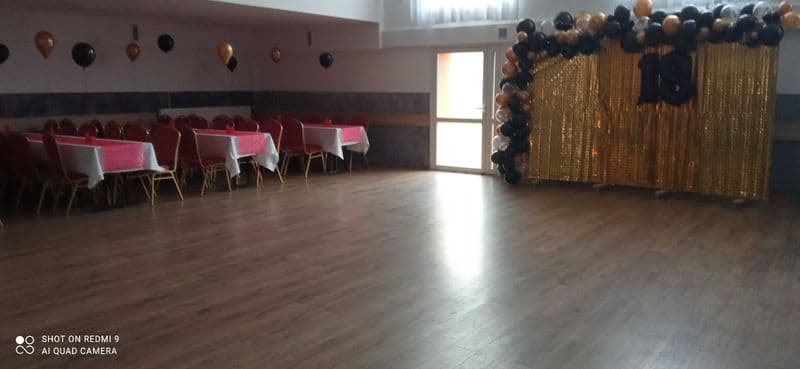 Sala okolicznościowa, chrzty, komunie, wesela, osiemnastki, widowiska.