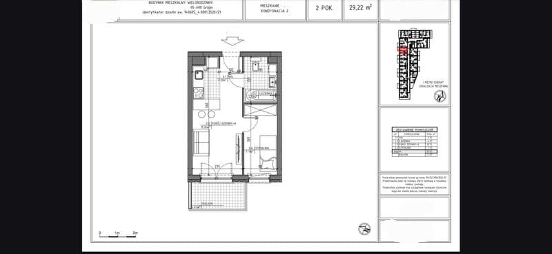 Sprzedam nowe mieszkanie w bloku, 2 pokoje 29m2, Grójec