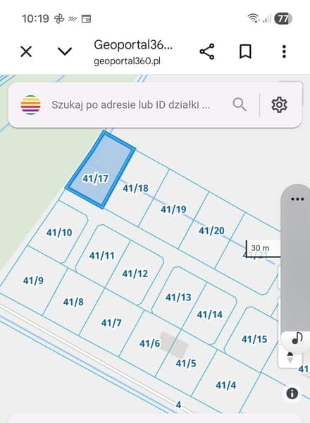 Działka usługowo składowa