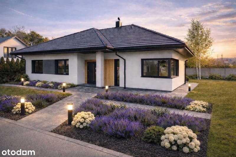 Nowoczesny dom 126m² | działka 1100m² | 15min do Łodzi | 4 sypialnie