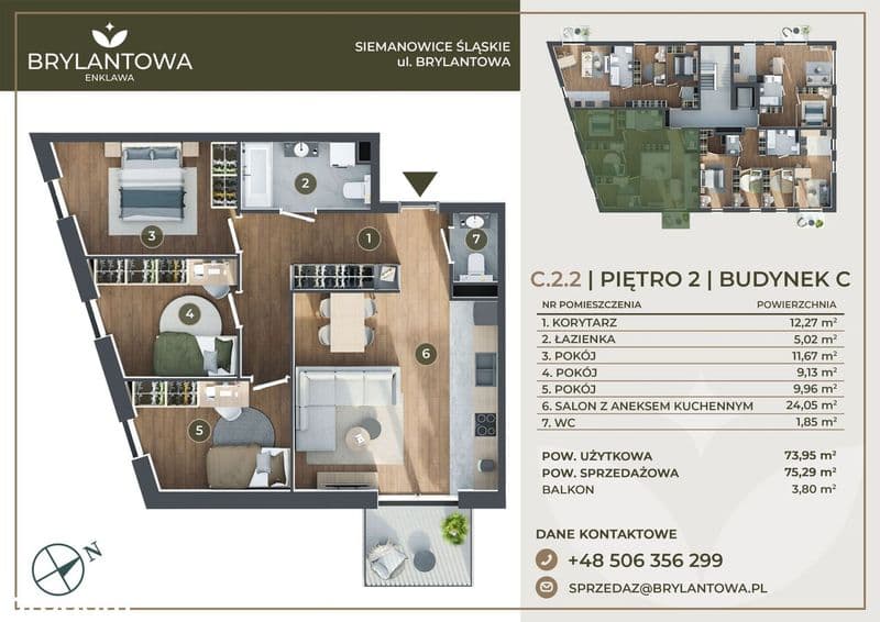 4 pokoje, narożne, doświetlone, winda, balkon