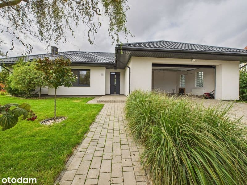 Parterowy dom 183 m² | działka 1000 m²  | garaż na 2 auta