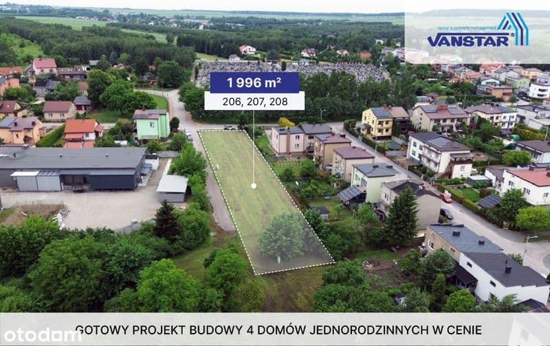 Działki pod zabudowę mieszkaniową – Jędrzejów, ul. Konarskiego