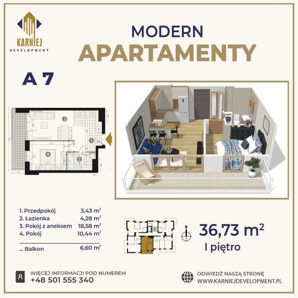 Apartamenty Modern nowe mieszkanie - Gołdap, ul. Partyzantów