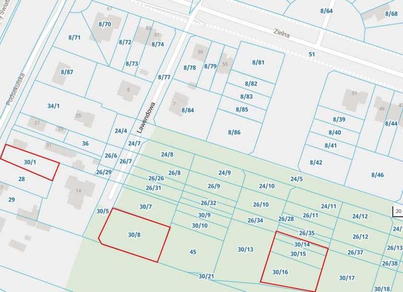 Działki budowlane - Siedlce (1183m2/1004m2/431m2) - woda/kan.