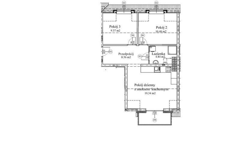 Mieszkanie w nowym budownictwie 52,51 m2  - zakup od dewelopera