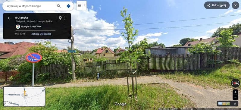Działka budowlana ul Ułańska Nowe Miasto 608 metrów NR 526/2 Białystok