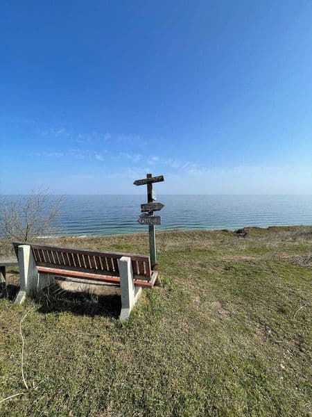 Вид на море с участка! Без комиссии! Участок у моря 1 линия, свой спуск на пляж с линии.