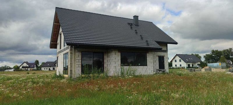 Dom jednorodzinny 35 arów | Krosno k. Pasłęka | S7 – 2 min | 560 000 zł”.