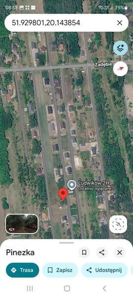 Działka budowlana Ludwików 718m