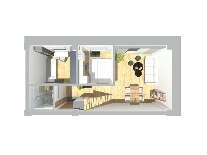Armii Krajowej 8A - mieszkanie 3 pokoje - 70,27 m2 -dwupoziomowe