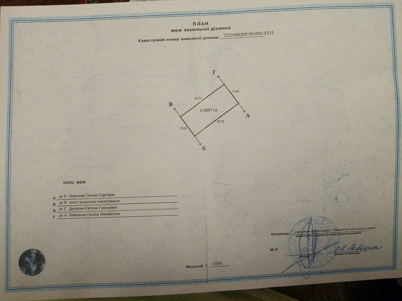 Земельна ділянка Софіївська борщагівка 6.97 соток