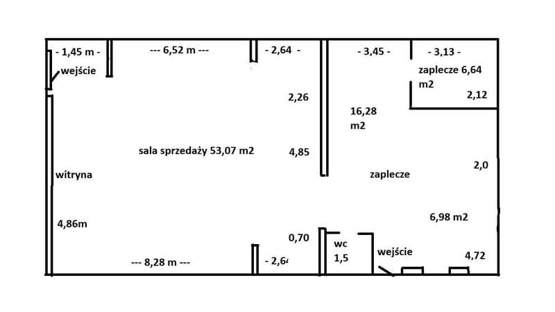 Lokal użytkowy 85 m2, parter witryny Żagań Żaganny !!!