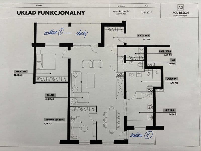 Mieszkanie apartament w centrum Iława - Kościuszki - nowe z projektem - klimatyzacja - podłogówka