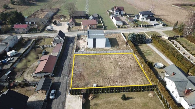 Działka pod bliźniaka 1125 m² – media – Tomaszów Maz. ul. Nagórzycka