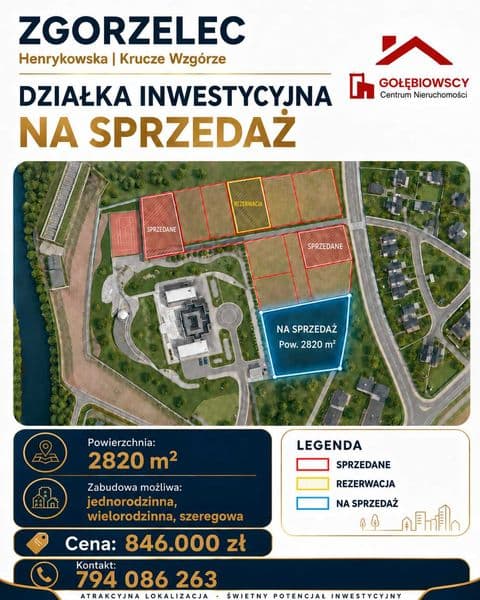 Działka inwestycyjna w Zgorzelcu