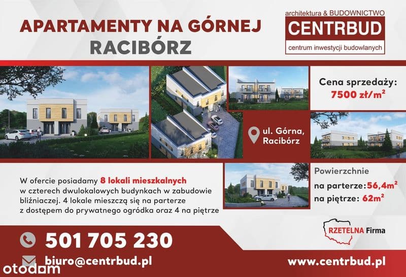 Nowe mieszkania w Raciborzu - kameralna inwestycja, dobra lokalizacja
