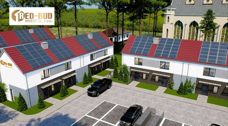 Nowe Szeregi Bezczynszowe 69 m2, Parking, Fotowoltaika, Ogródek