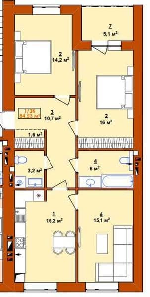 Продаж 3-кімнатної квартири в елітному ЖК "БРОВАР"