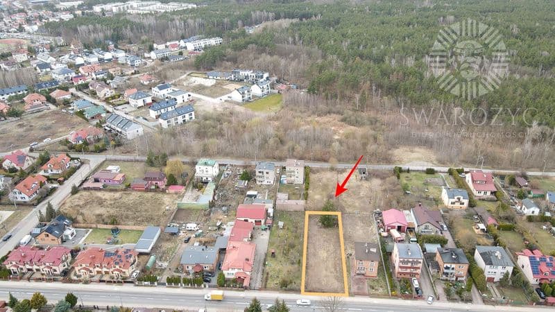 Działka budowlana 848 m² Marki ul.Główna świetna lokalizacja blisko S8