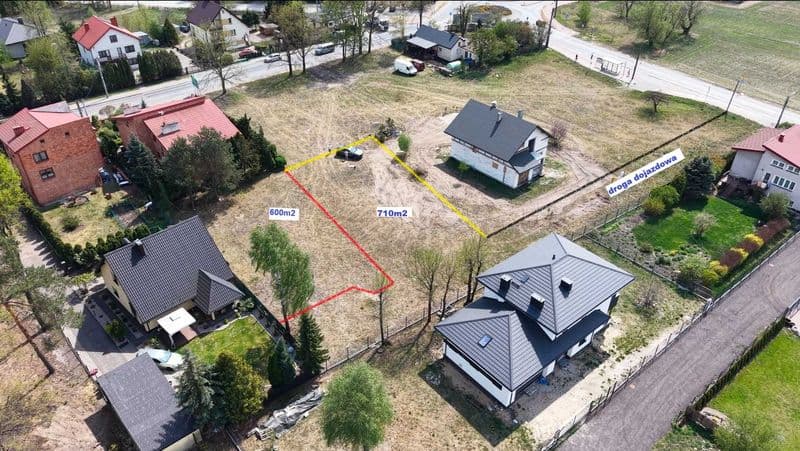 Piękna ustawna działka Wołomin/Majdan 600m2 lub 710m2