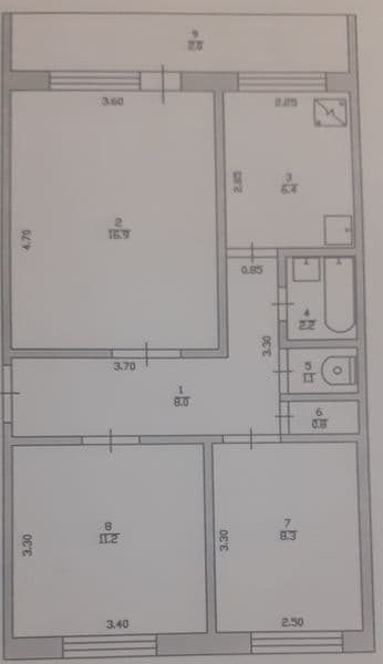 Продам 3хкомн квартиру по улице Европейская 18 , 2ой этаж.