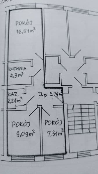 3 pokoje z potencjałem-Solec Kujawski /2.piętro/PEŁNA WŁASNOŚĆ