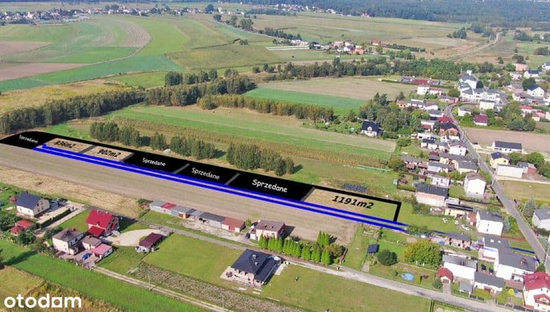 Działki Budowlane z Warunkami Zabudowy - Lędziny. Media + Dojazd.