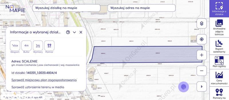 Działka inwestycyjna 15 894 m² | MPZP MW + MN | Ciechanów ul. Szwanke