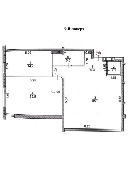 Продаж 3-кімнатної квартири 92.5 м² в ЖК "Таксопарк"