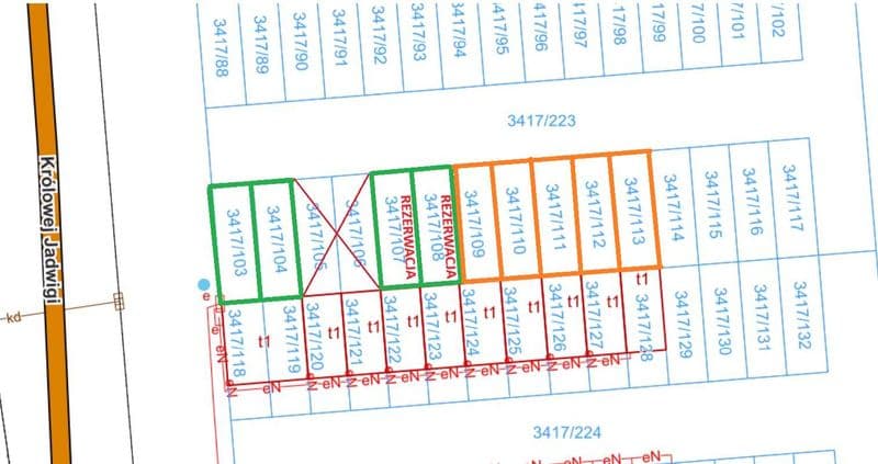działka / działki pod garaże Królowej Jadwigi Piasty pakiet 5 sztuk