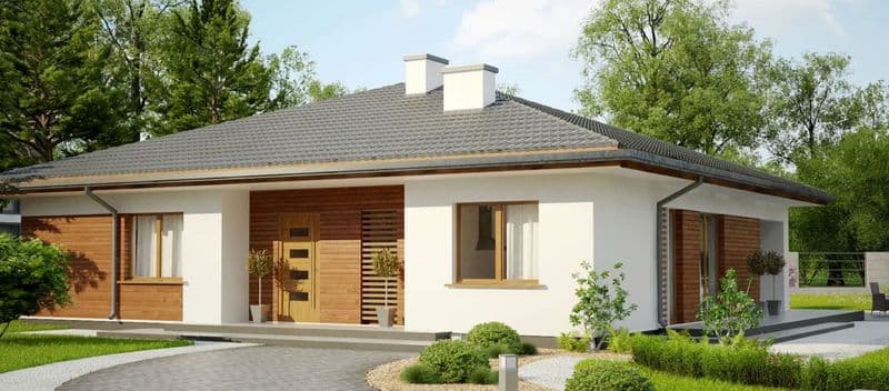 Dom 131 m2, działka 100 mkw dach kopertowy