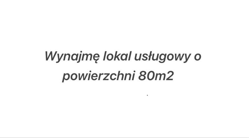Wynajmę lokal usługowy w centrum Brzezin