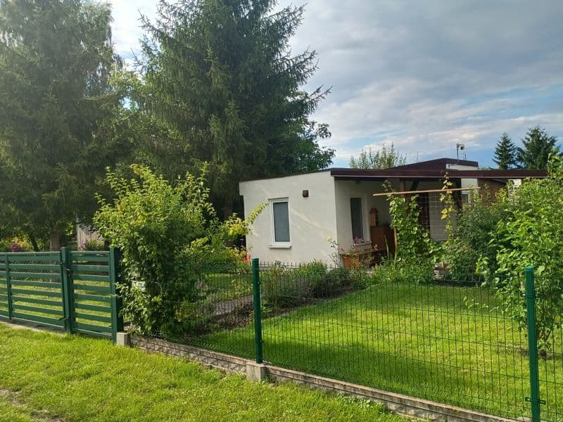 Działka ROD Elektrochem ul. Miłoleśna - murowany domek, blisko jezioro