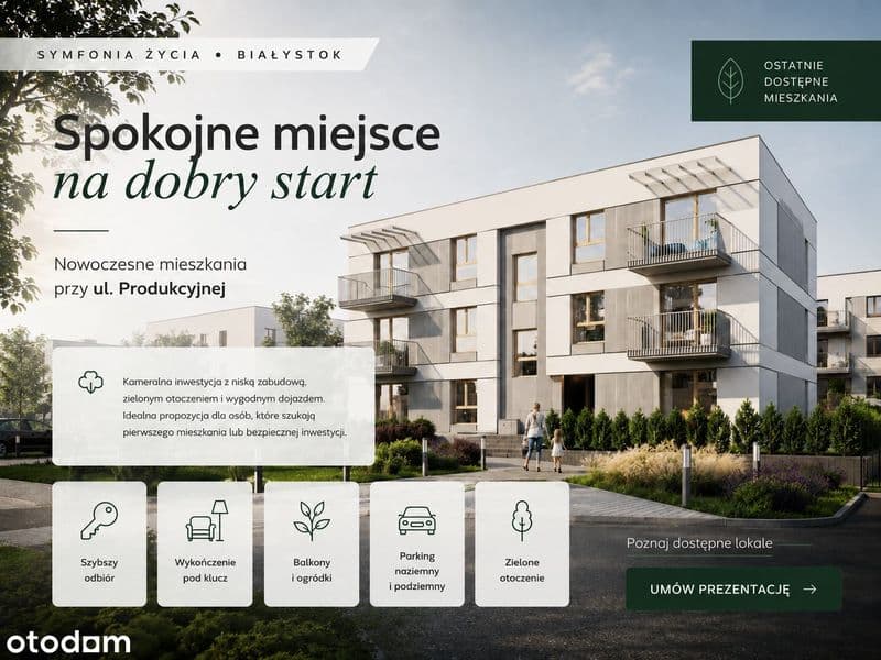 Kameralna Spokojna Inwestycja| 38 m²| OSTATNIE Mieszkania| ODBIÓR 2026