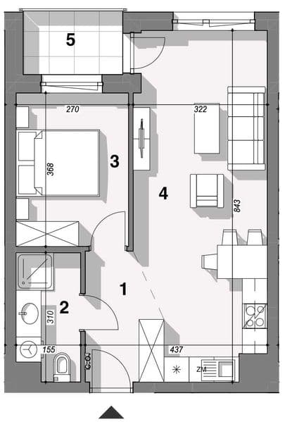 2-pokojowe mieszkanie z widokiem na rzekę – Apartamenty nad Wilgą