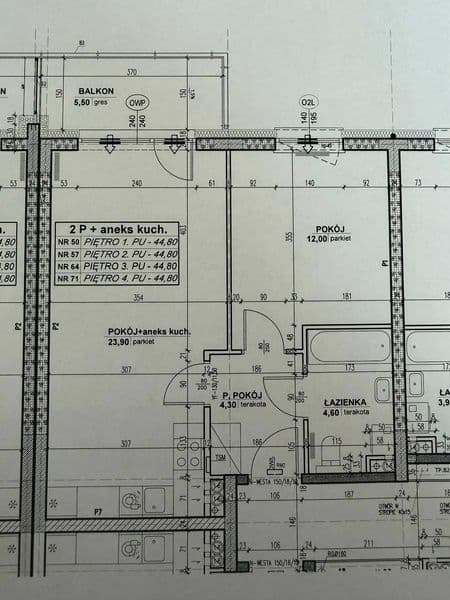 Sprzedam nowe mieszkanie w bloku, 2 pokoje 44,8 m2, Grójec