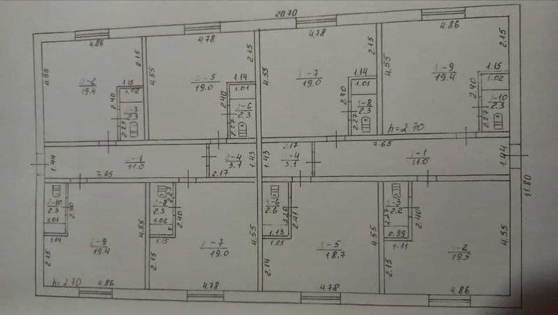 Дергачі, 202 кв.м., 8 кімнат з санвузлами. Продаж від власника