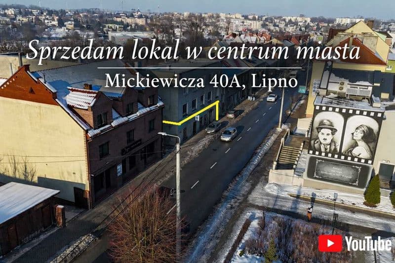 Sprzedam Lokal w centrum Msiata Lipna lub zamienie