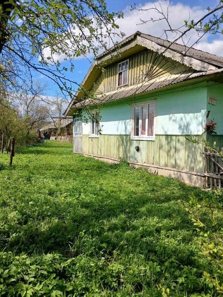 деревяний будинок із земельною ділянкою