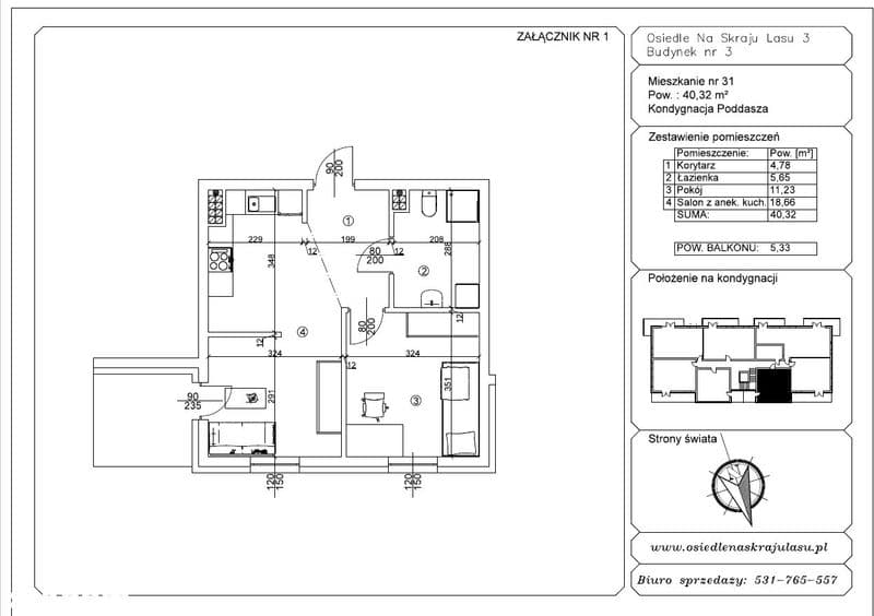 Nowe 40 m² z balkonem | Idealne pod inwestycję