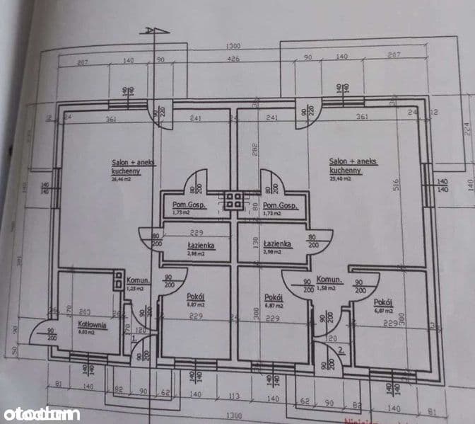 Dom dwulokalowy, dwa osobne wejścia w Brodnicy / 2016 / blisko centrum / bez czynszowe