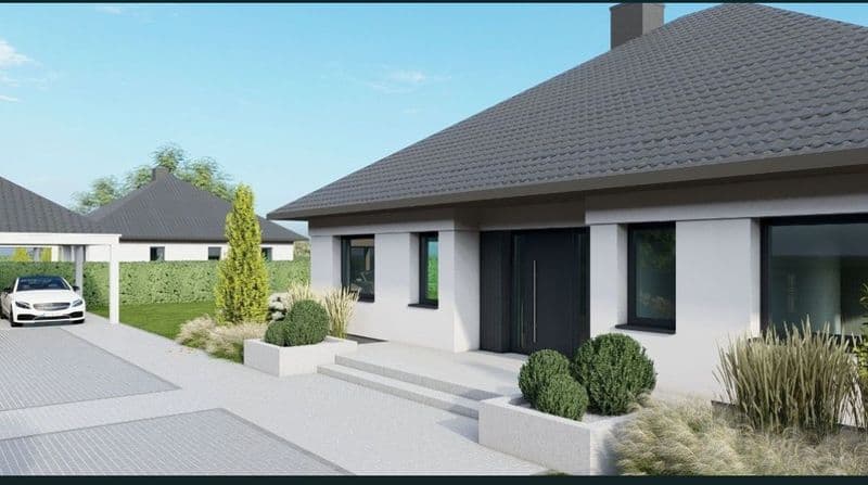 Dom Nowoczesny Jednorodzinny z wiatą 36m2 w Niegowonicach ul.Pasieki