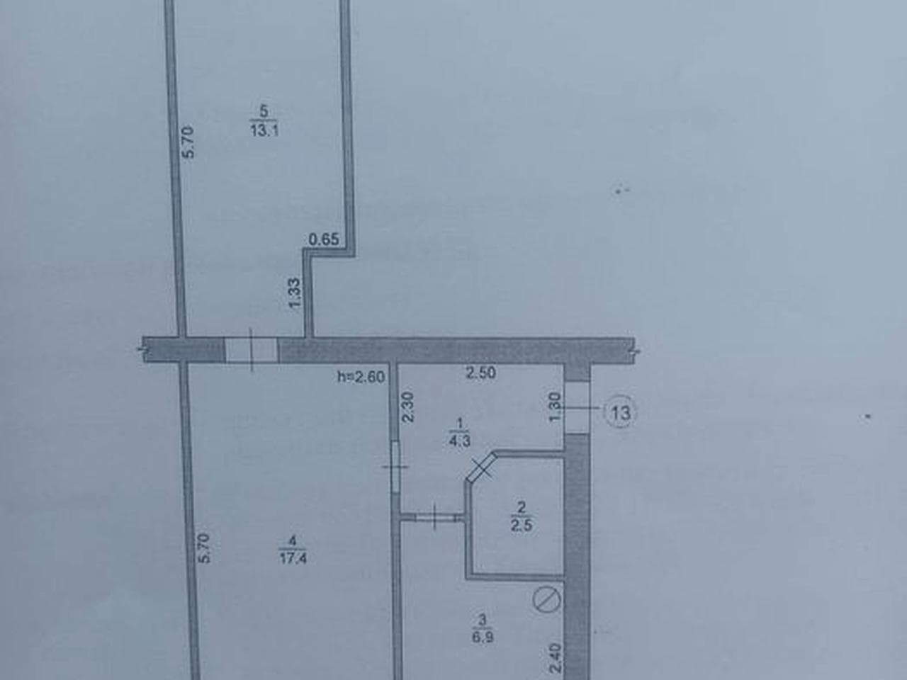 Продам 2-х комн.кв. Мерефа (р-н)ж/д вокзала.