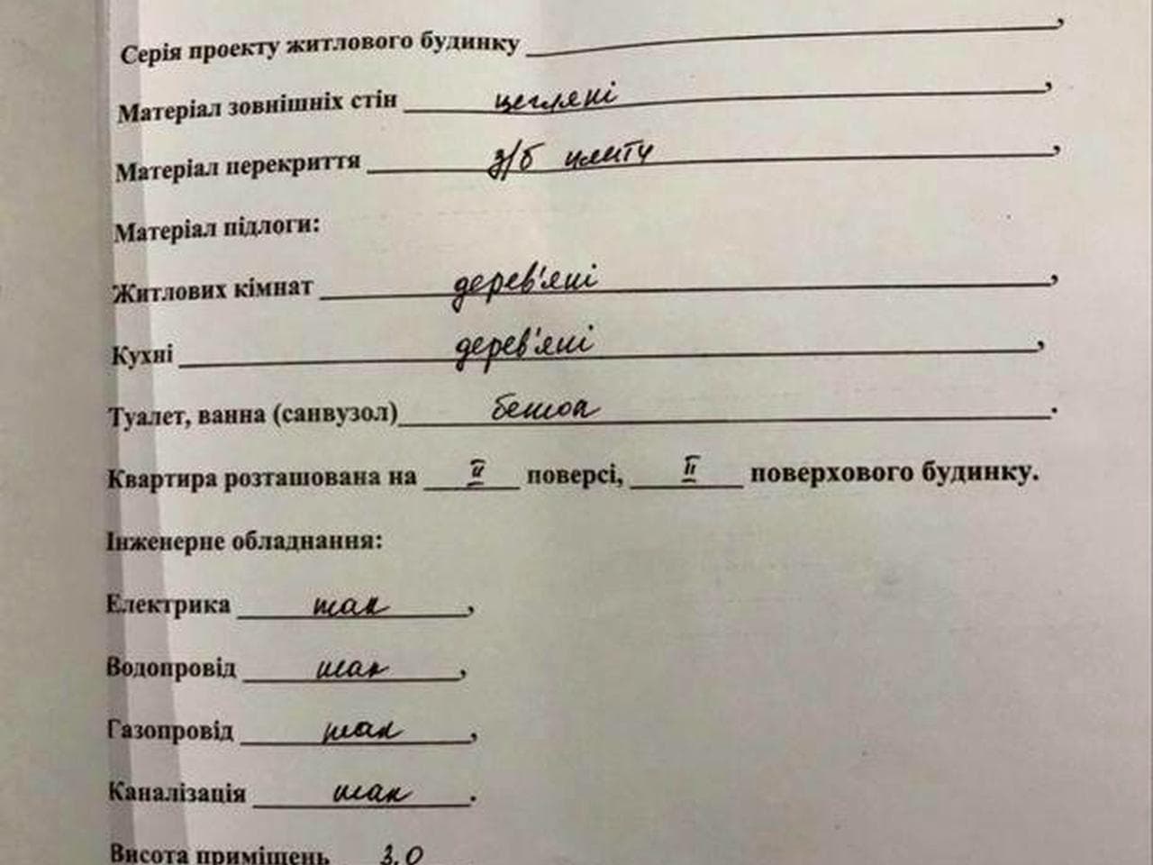 Трикімнатна квартира